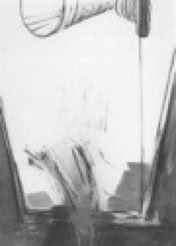 Drawings on acid free Arches paper in charcoal, ink, pencil by Jane Boyd Cleveland 10th International Drawing Biennale